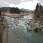 一色川合流地点