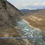 七間飛吊り橋下流